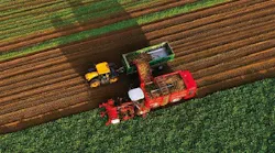 Harvesting-overhead-shot