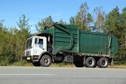 Falken-green-waste-haul-truck-driving