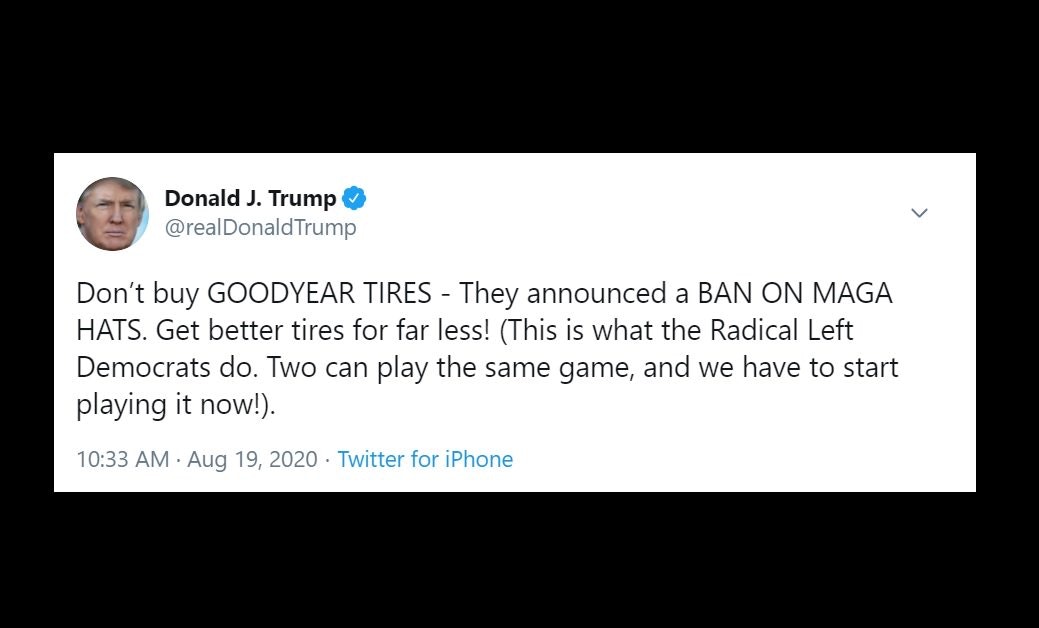 1673023612492 Trumpcallsforgoodyearboycott