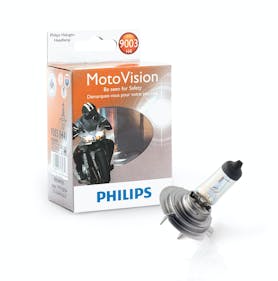Philips MotoVision Motorcycle Headlight Bulbs Improve Visibility