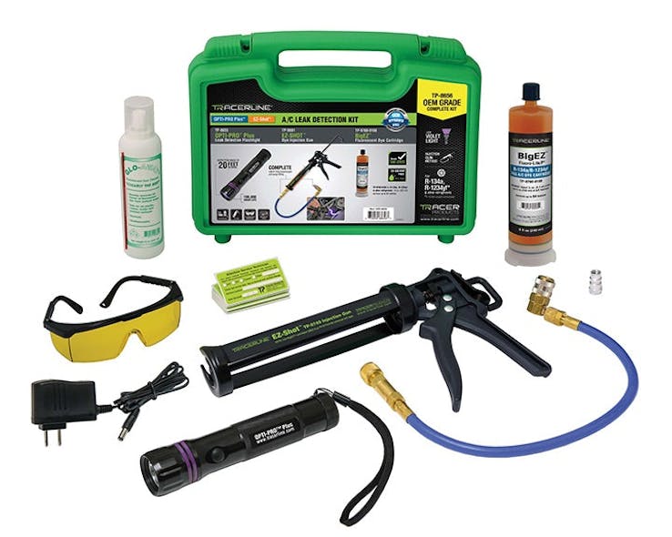 A/C Leak Detection Kit Comes With Rechargeable Flashlight Modern Tire