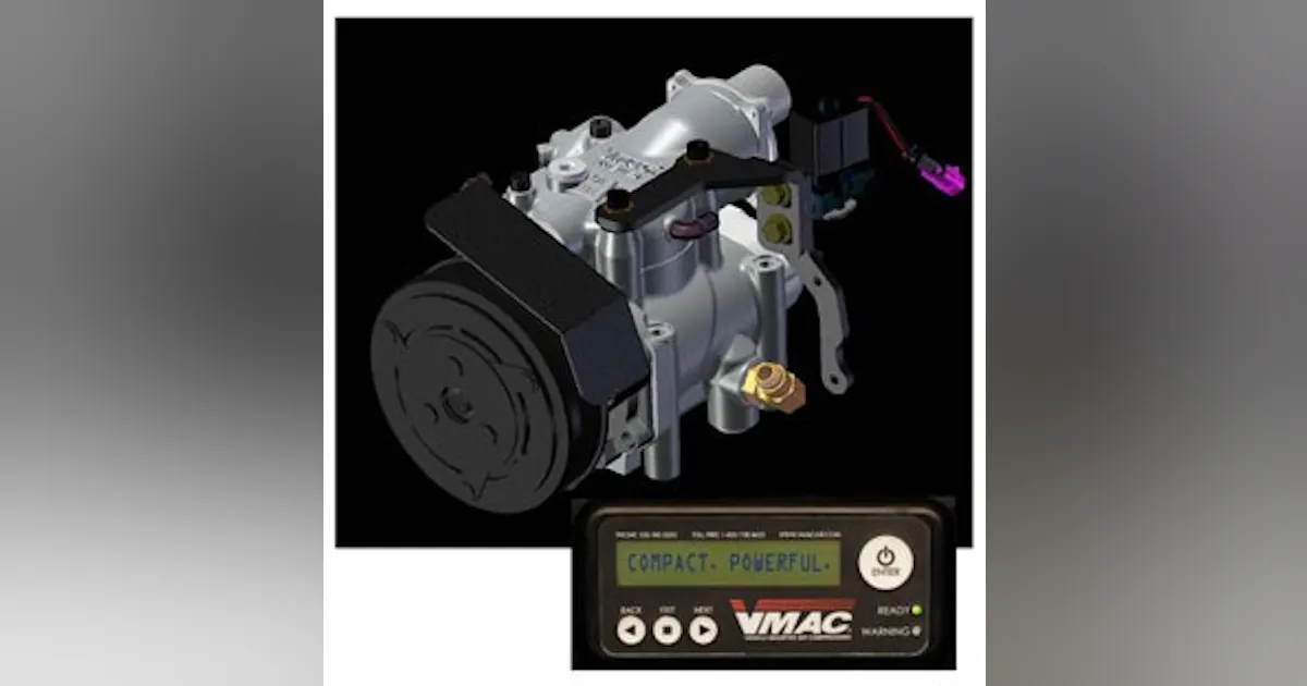 Vmac Compressor Switch VMAC ‘green’ compressor for Ford diesels | 2012-04-16 | Modern Tire Dealer
