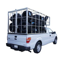 pickup-tire-cage-holds-100-17-inch-tires