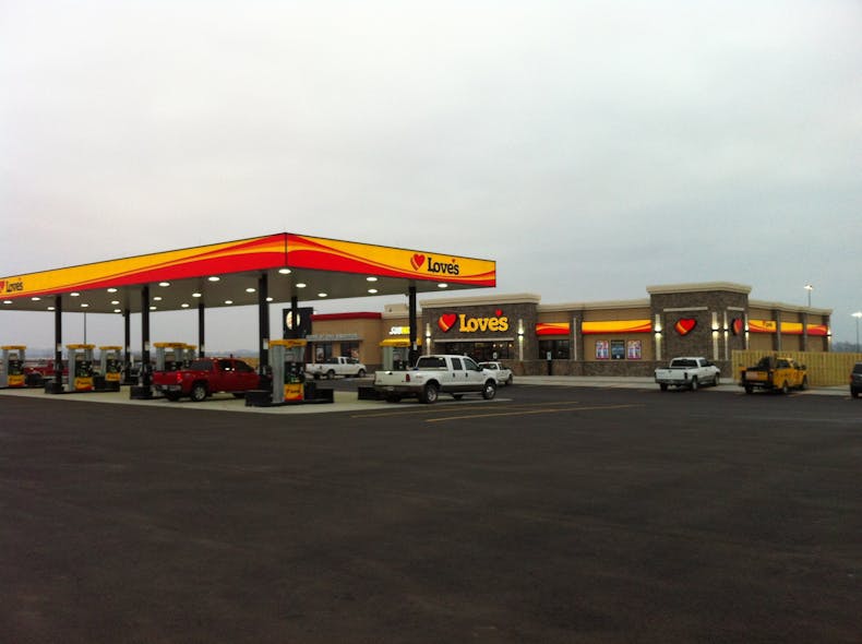 Love’s Travel Stops back in Webbers Falls, Okla. 20130208 Modern