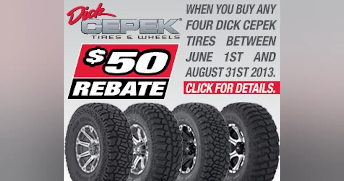 Dick Cepek Offers 50 Rebate With Purchase Modern Tire Dealer dick-cepek-offers-50-rebate-with-purchase-modern-tire-dealer
