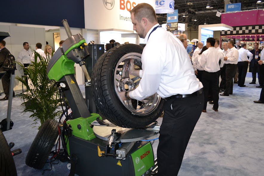 AAPEX Bosch tire changer has a rigid structure Modern Tire Dealer