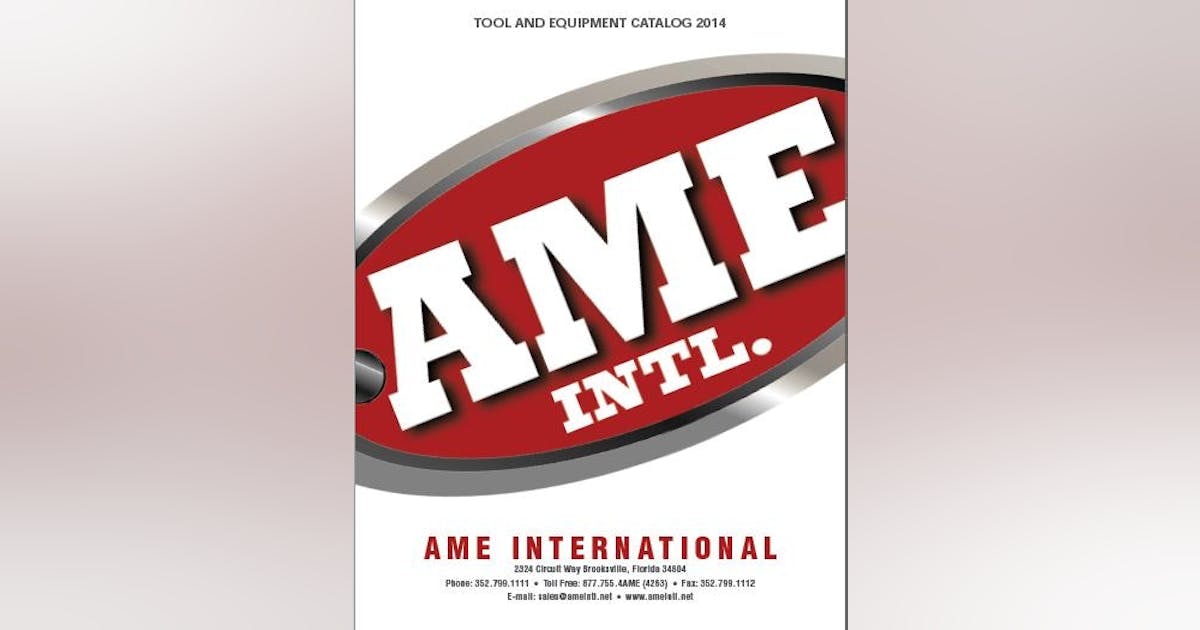 AME introduces 2014 equipment catalog 20131126 Modern Tire Dealer