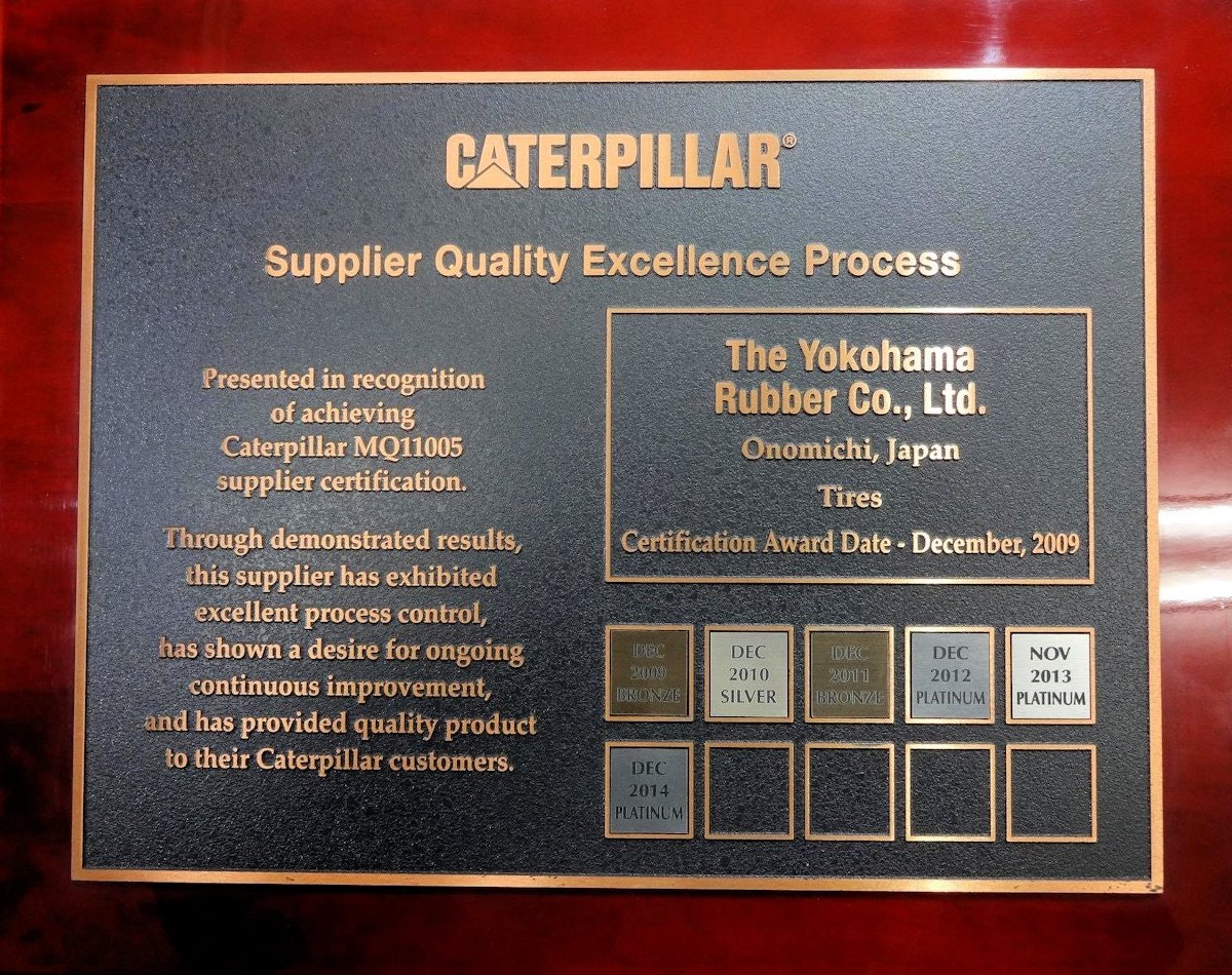 1673280971693 Yokohamaearnscaterpillarsupplieraward