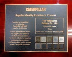 yokohama-earns-caterpillar-supplier-award