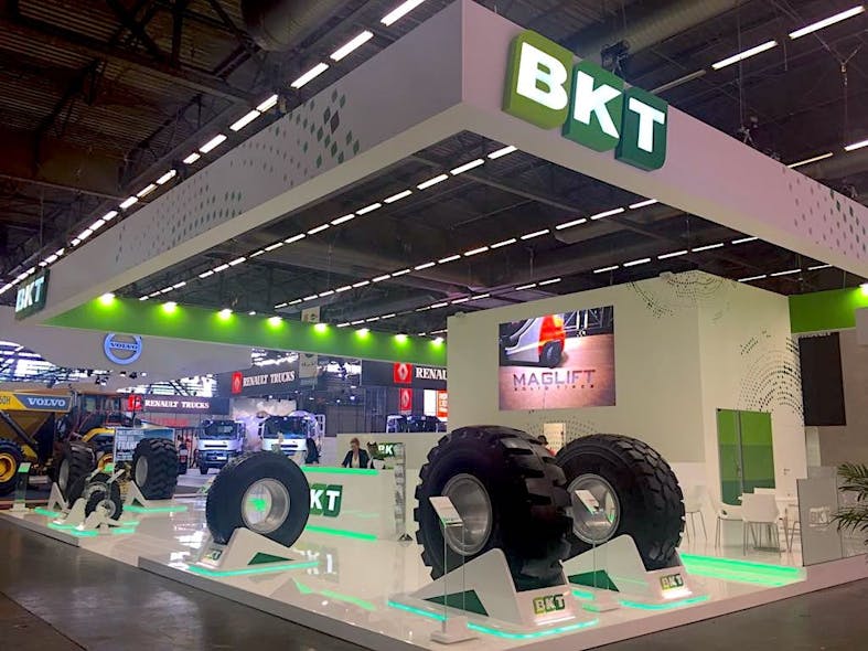 bkt-showcases-tire-portfolio-at-intermat-2018