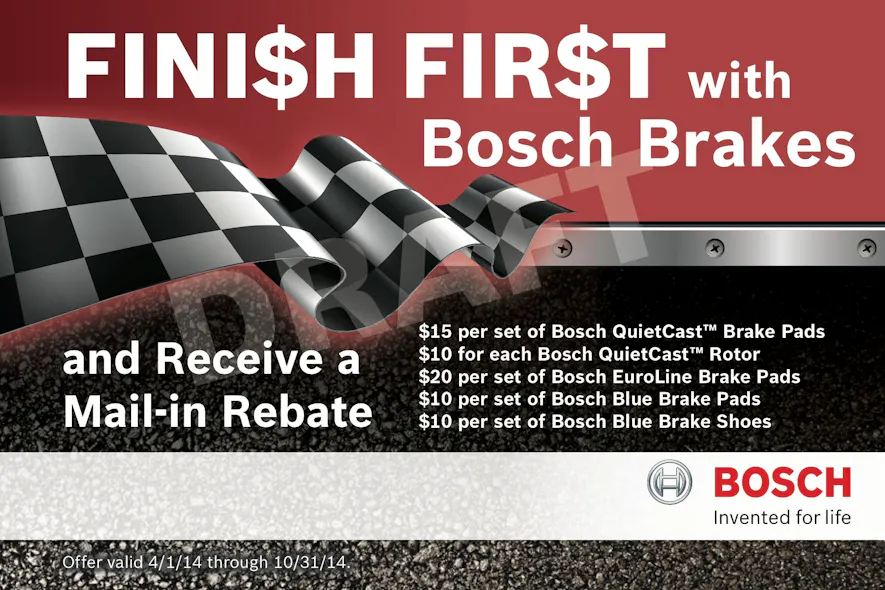 Bosch Debuts Finish First Rebate Program Modern Tire Dealer bosch-debuts-finish-first-rebate-program-modern-tire-dealer