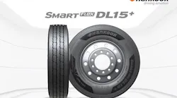 According to Hankook officials, the SmartFlex DL15+ product comes equipped with a bead profile along with a carcass structure to “minimize tire deformation and improve overall energy dispersion when under heavy loads.”