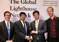 The certification is given to manufacturers 'that use fourth-industrial revolution technologies to transform factories, value chains and business models for sustainability, empowering the workforce,' say CEAT Ltd. officials. The certification is given to manufacturers 'that use fourth-industrial revolution technologies to transform factories, value chains and business models for sustainability, empowering the workforce,' say CEAT Ltd. officials.