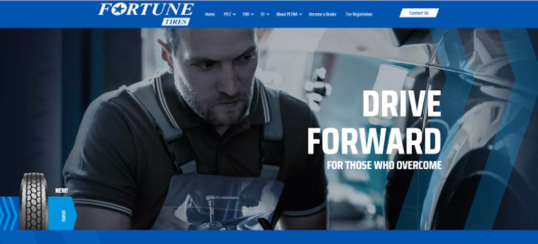 &apos;The new website showcases Fortune Tires&apos; commitment to quality and safety,&apos; say Prinx officials.