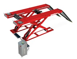 According to VSG officials, the XA12 serves as a small bay alignment lift solution with the “largest four-wheel alignment wheelbase range available in its class.” The lift has a 78- to 164 inch four-wheel alignment wheelbase range and 12,000-pound lifting capacity. According to VSG officials, the XA12 serves as a small bay alignment lift solution with the “largest four-wheel alignment wheelbase range available in its class.” The lift has a 78- to 164 inch four-wheel alignment wheelbase range and 12,000-pound lifting capacity.