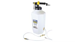 The tool utilizes compressed air to dispense and extract automotive fluids such as brake, washer, power steering and transmission fluid, as well as engine oil, gear oil and coolant. The tool utilizes compressed air to dispense and extract automotive fluids such as brake, washer, power steering and transmission fluid, as well as engine oil, gear oil and coolant.