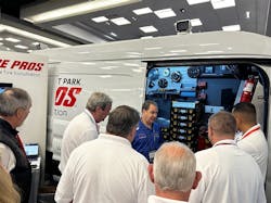 Scott Blair, who is the co-founder of another mobile tire service, 2U Tire & Wheels, talks to Tire Pro dealers on the benefits of mobile tires. Scott Blair, who is the co-founder of another mobile tire service, 2U Tire & Wheels, talks to Tire Pro dealers on the benefits of mobile tires.