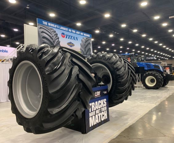 The tire debuted at the 2023 National Farm Machinery Show.