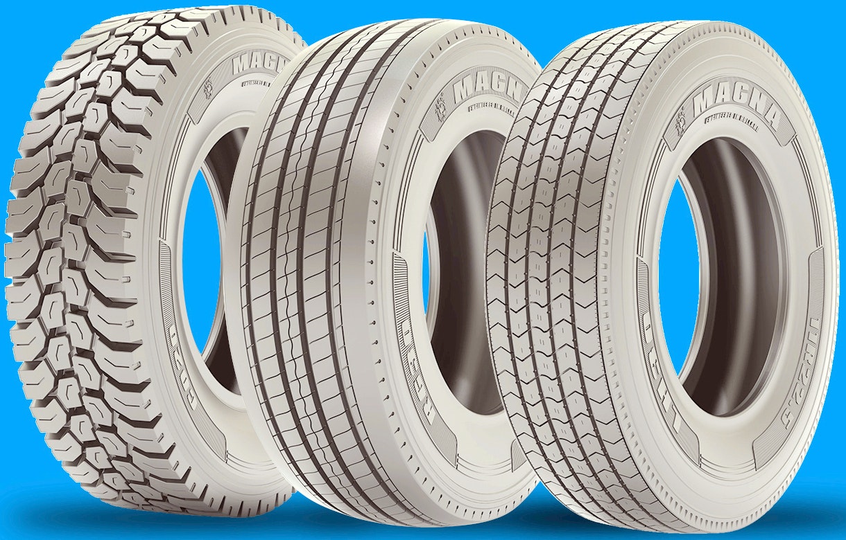 All of Magna's new truck tires for the North American market meet SmartWay standards.