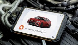 According to Ortho officials, the portable, hands-free solution allows technicians and service advisors quick repair data. From torques to fluids, maintenance intervals to technical service bulletins, Ortho ensures that techs get 'lightning-fast' access to the data they need, customers get the services their vehicles need and every service is performed to specification. According to Ortho officials, the portable, hands-free solution allows technicians and service advisors quick repair data. From torques to fluids, maintenance intervals to technical service bulletins, Ortho ensures that techs get 'lightning-fast' access to the data they need, customers get the services their vehicles need and every service is performed to specification.