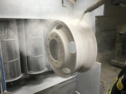 According to PPG officials, the program transforms rusty, corroded wheels to near-original equipment quality. Also, the company provides a comprehensive system to improve the efficiency of the refurbishing process. According to PPG officials, the program transforms rusty, corroded wheels to near-original equipment quality. Also, the company provides a comprehensive system to improve the efficiency of the refurbishing process.