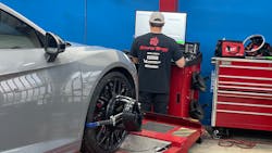 Bear's Tires doesn't offer traditional automotive service, and instead refers customers to another nearby shop. But the tire dealership has expanded its profit possibilities with the addition of an alignment rack. Bear's Tires doesn't offer traditional automotive service, and instead refers customers to another nearby shop. But the tire dealership has expanded its profit possibilities with the addition of an alignment rack.