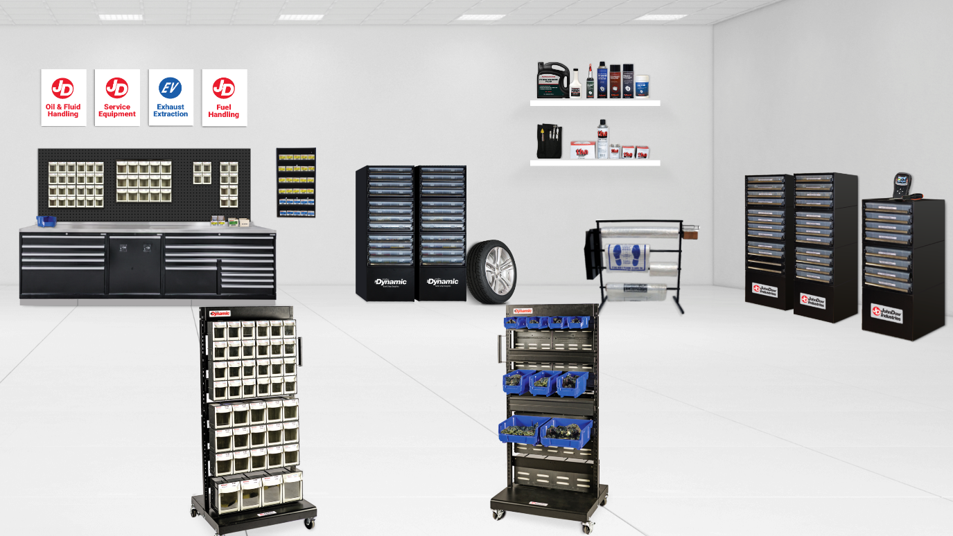 The newest showroom on JohnDow's website highlights products within the company's Dynamic brand.