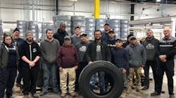 The first medium truck retread of McCarthy Tire Service's newest Bandag plant was completed on Dec. 14, 2022. The first medium truck retread of McCarthy Tire Service's newest Bandag plant was completed on Dec. 14, 2022.