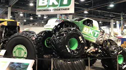 BKT will bring a wide range of construction tires - and a couple of Monster Jam trucks - to the upcoming ConExpo show.