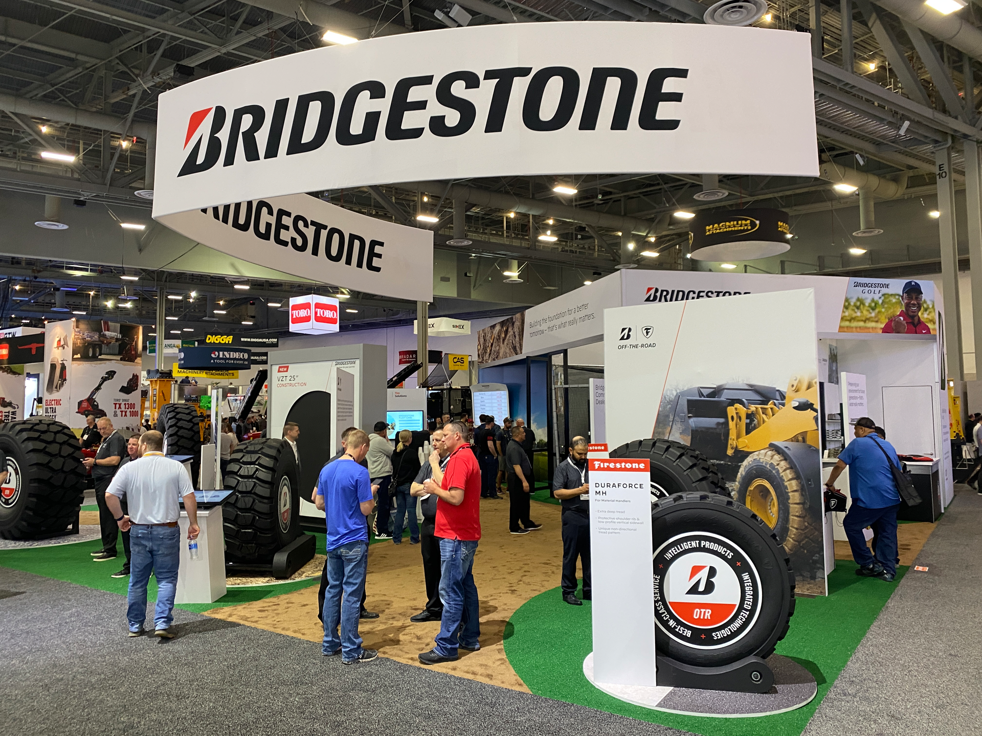 Several OTR tire manufacturers are displaying new products at this week&rsquo;s ConExpo show.