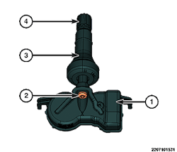 The tire pressure sensor, valve stem and all valve stem components including the cap and valve core can be serviced and replaced individually. The tire pressure sensor, valve stem and all valve stem components including the cap and valve core can be serviced and replaced individually.