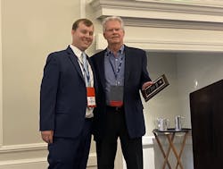 Steve Akridge (right, with TIA's Roy Littlefield IV), who is retiring from his post, received TIA's Excellence in Association Leadership Award. Steve Akridge (right, with TIA's Roy Littlefield IV), who is retiring from his post, received TIA's Excellence in Association Leadership Award.