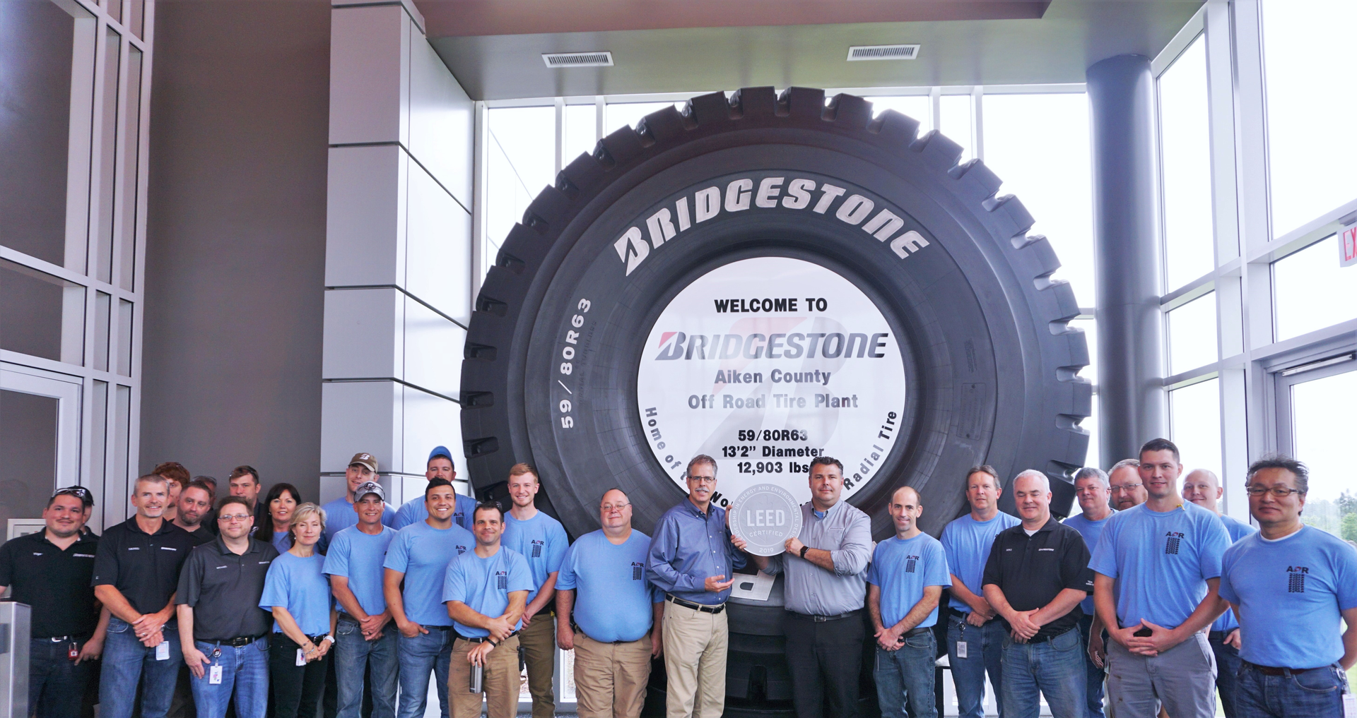According to Bridgestone officials, the MasterCore mining tire stands 13-feet tall and weighs upwards of 10,000 pounds and is designed to enable a more &ldquo;efficient and sustainable mining operation.&rdquo;