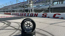 The limited-edition sidewall design will be featured on 3,500 tires at all three national series races during Darlington Raceway weekend serving as a special tribute to the longevity of the relationship between NASCAR and Goodyear, the longest-tenured sponsor in the sport.