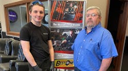 Keegan Hite and Jason Clark, Best-One of Indy employees who work at the Riley Park Tire store, performed CPR on a teammate and revived him after he had a heart attack and collapsed at work.
