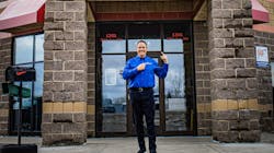 Jarid Lundeen is rebranding his four Tires Plus stores in North Dakota as Trusted Tire &amp; Auto. The new logos are going up on buildings, as well as the shirts he and his team wear.