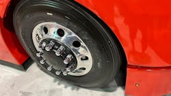 The Starship 3.0 concept truck will ride on Bridgestone R213 Ecopia steer tires and Bridgestone Greatec R197 drive and trailer tires. The Starship 3.0 concept truck will ride on Bridgestone R213 Ecopia steer tires and Bridgestone Greatec R197 drive and trailer tires.