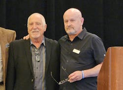 ITDG Vice Chairman Clay Miller of Mainstreet Tire in Colorado Springs, Colo. (pictured right, with retiring ITDG President and CEO Dave Marks) said that Marks 'came on at the right time (and) the right place and made us all look good.” ITDG Vice Chairman Clay Miller of Mainstreet Tire in Colorado Springs, Colo. (pictured right, with retiring ITDG President and CEO Dave Marks) said that Marks 'came on at the right time (and) the right place and made us all look good.”