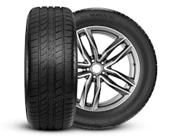 The tire was tested to evaluate the treadwear performance under the heavier weight and higher torque conditions of EVs. As a result, the tire has a 40,000-mile tread warranty. The tire was tested to evaluate the treadwear performance under the heavier weight and higher torque conditions of EVs. As a result, the tire has a 40,000-mile tread warranty.
