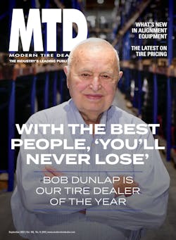 MTD's profile on Bob Dunlap, the 2022 Tire Dealer of the Year, was named a finalist in the 69th Jesse H. Neal Awards for Best Profile Article. MTD's profile on Bob Dunlap, the 2022 Tire Dealer of the Year, was named a finalist in the 69th Jesse H. Neal Awards for Best Profile Article.