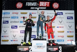Second place went to Simen Olsen on GT Radial Champiro SX2 RS tires and Matt Field places third. Second place went to Simen Olsen on GT Radial Champiro SX2 RS tires and Matt Field places third.