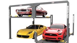 Both models have a total rated capacity of 12,000 lbs. / 6,000 lbs. per platform. They can handle cars, light trucks, motorcycles, ATVs, golf carts and more. Both models have a total rated capacity of 12,000 lbs. / 6,000 lbs. per platform. They can handle cars, light trucks, motorcycles, ATVs, golf carts and more.