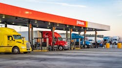 More than 300 Pilot and Flying J travel centers are equipped with Bridgestone routers in fuel awnings that connect to tire sensors to provide fleets with real-time tire condition data. More than 300 Pilot and Flying J travel centers are equipped with Bridgestone routers in fuel awnings that connect to tire sensors to provide fleets with real-time tire condition data.