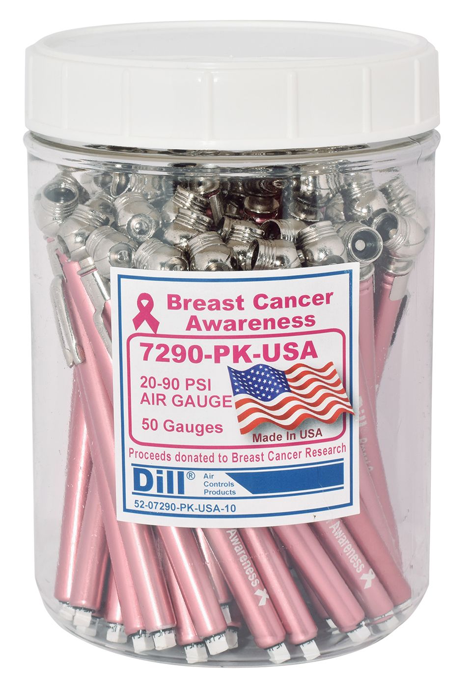 The gauges come in packs of 50 and are &ldquo;perfect for resale or counter-top giveaways,&rdquo; according to Dill officials.