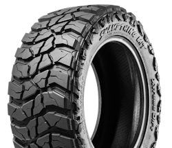 The tire features a three-ply sidewall that helps the tire crawl over rocks with lower tire pressure. The tire features a three-ply sidewall that helps the tire crawl over rocks with lower tire pressure.