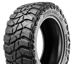The tire features a three-ply sidewall that helps the tire crawl over rocks with lower tire pressure. The tire features a three-ply sidewall that helps the tire crawl over rocks with lower tire pressure.