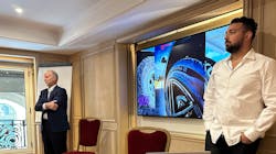 “Retailers who buy directly from Turbo or from Turbo wholesale distributors will be eligible to participate in Ignite,' which is Turbo Wholesale Tires' new associate dealer program, said Phillip Kane, the company's CEO (left.) The program was unveiled during Turbo's recent customer meeting in Paris, France. “Retailers who buy directly from Turbo or from Turbo wholesale distributors will be eligible to participate in Ignite,' which is Turbo Wholesale Tires' new associate dealer program, said Phillip Kane, the company's CEO (left.) The program was unveiled during Turbo's recent customer meeting in Paris, France.