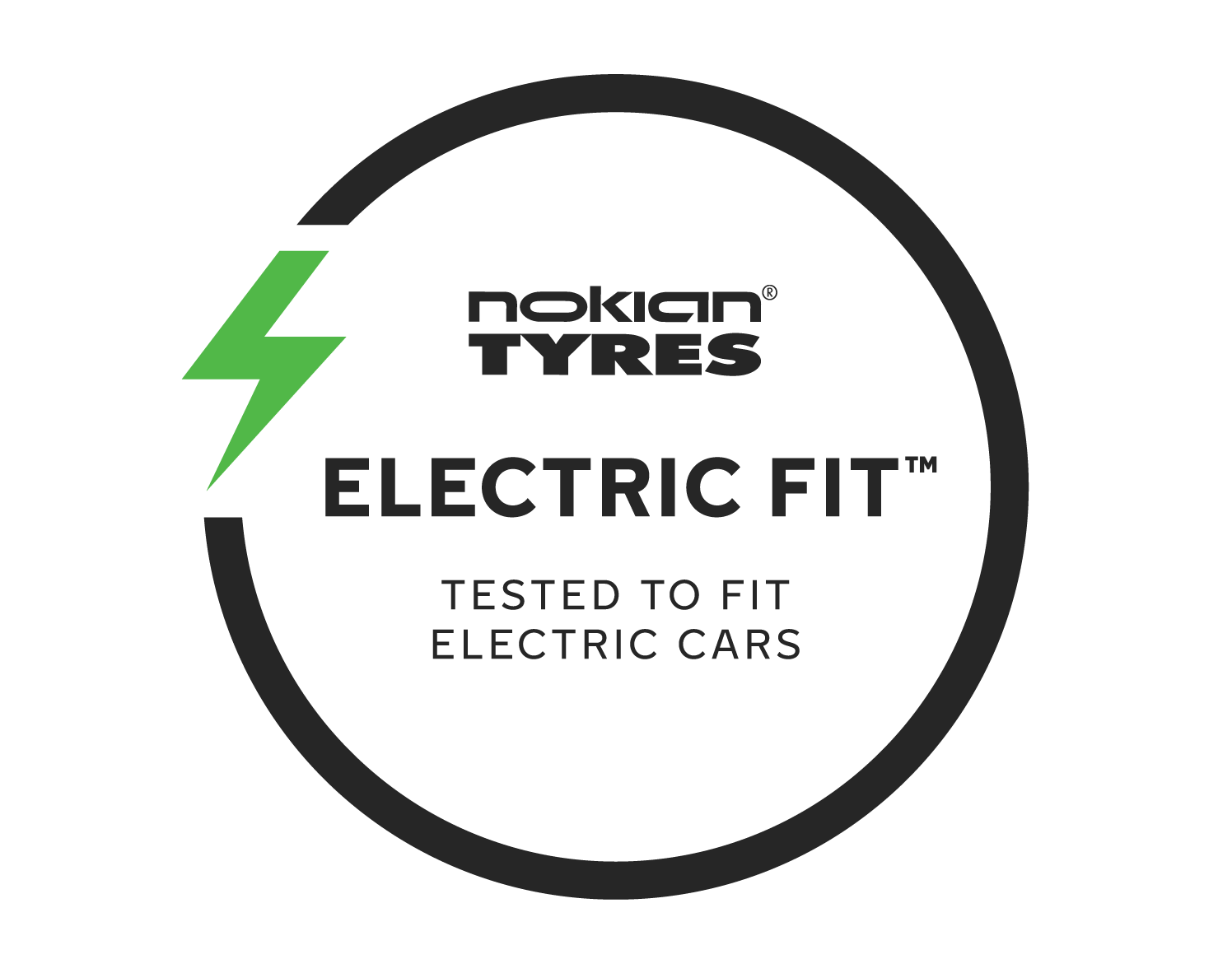 The symbol indicates that Nokian Tyres can be used on internal combustion engine vehicles and electric vehicles providing &ldquo;safe and high-quality product performance regardless of the car&rsquo;s powertrain,&rdquo; according to Nokian officials.