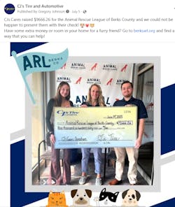 “We’ve been really successful with sharing what we do in our community with CJ’s Cares,” a charitable mission founded to give back to local communities, says Bolger. “We’ve been really successful with sharing what we do in our community with CJ’s Cares,” a charitable mission founded to give back to local communities, says Bolger.