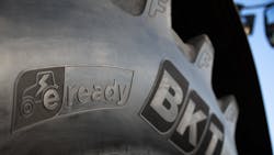 BKT's E-Ready logo will appear on products the company makes for electricity-powered equipment. BKT's E-Ready logo will appear on products the company makes for electricity-powered equipment.